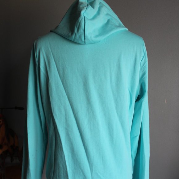 Blue Full Zip Hooded Long Sleeve Jacket ~M~ - Picture 5 of 7